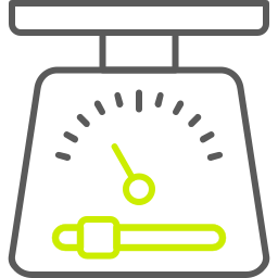 Weight scale icon