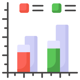 gráfico de barras Ícone