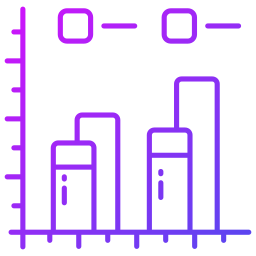 gráfico de barras Ícone