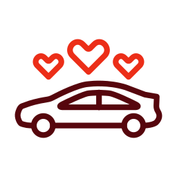 Wedding car icon