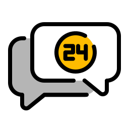 24 hours service icon