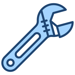 Adjustable wrench icon