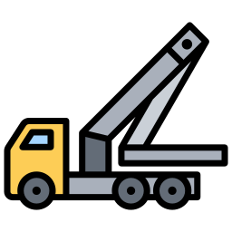 Concrete pump icon