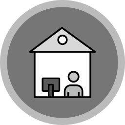 zuhause arbeiten icon