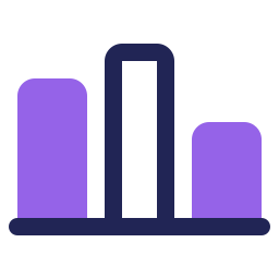 diagramme à bandes Icône