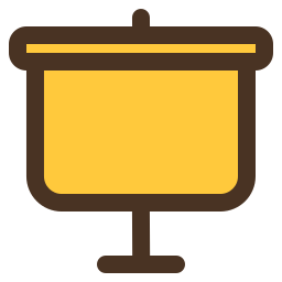 tablero de presentación icono