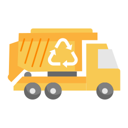 Garbage truck icon