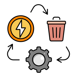 gestione dei rifiuti icona