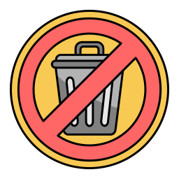 No trash icon