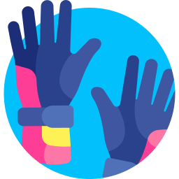 Racing gloves icon