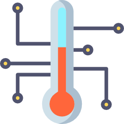 controllo della temperatura icona