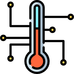 controllo della temperatura icona