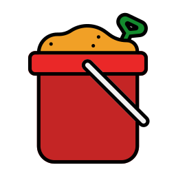 Sand bucket icon