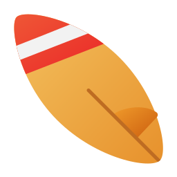 Surfing board icon