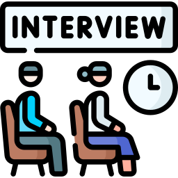 entrevista de trabajo icono