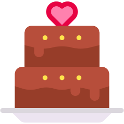 pastel de boda icono