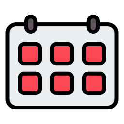 bureau kalender icoon