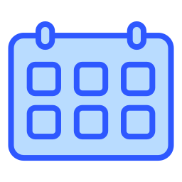 calendario de escritorio icono