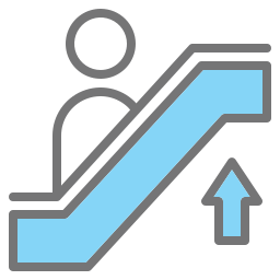 Escalator up icon