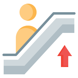 Escalator up icon