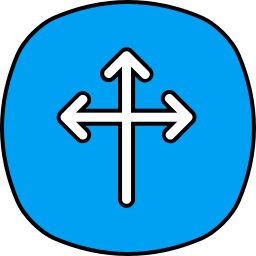 Three way icon