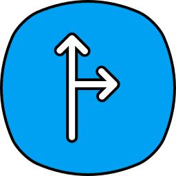 zwei wege icon