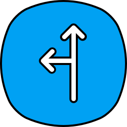 zwei wege icon