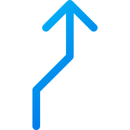 Zigzag arrow icon