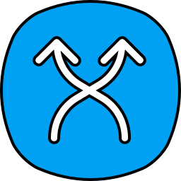 flechas aleatorias icono