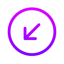 Down left arrow icon