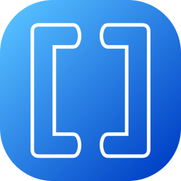 Bracket square icon