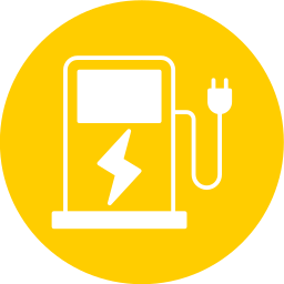 Зарядное устройство для электромобилей иконка
