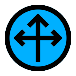 Dos flechas icono
