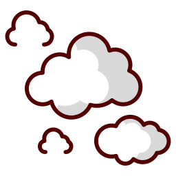 giornata nuvolosa icona