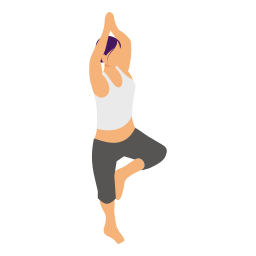 Yoga position icon