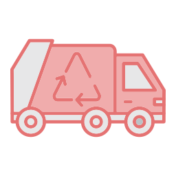 Garbage truck icon