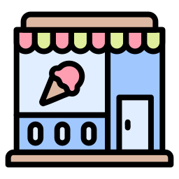 Ice cream shop icon