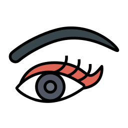 maquillaje de ojo icono
