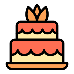 gâteau de fête Icône