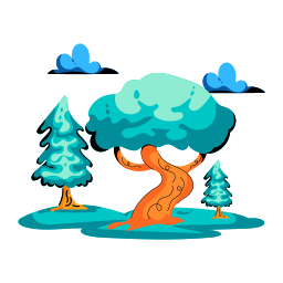 Forest tree icon