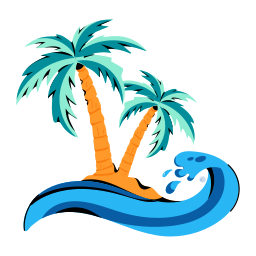 Sea waves icon