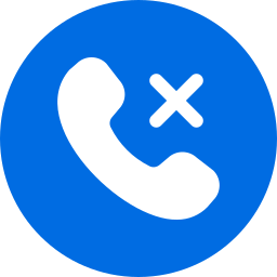Завершение телефонного звонка иконка