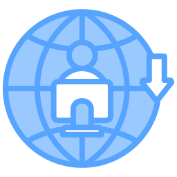 Digital nomad icon