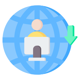 Digital nomad icon