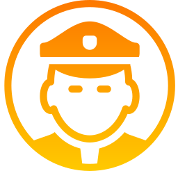 Police man icon