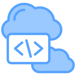 Cloud coding icon