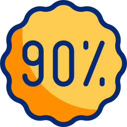 90 percent icon