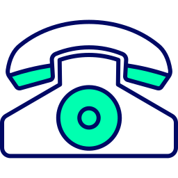 vecchio telefono icona