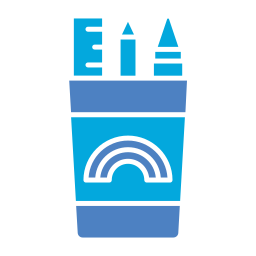 Pencil holder icon