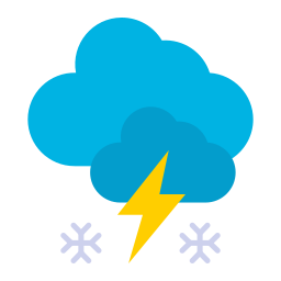 Snow storm icon